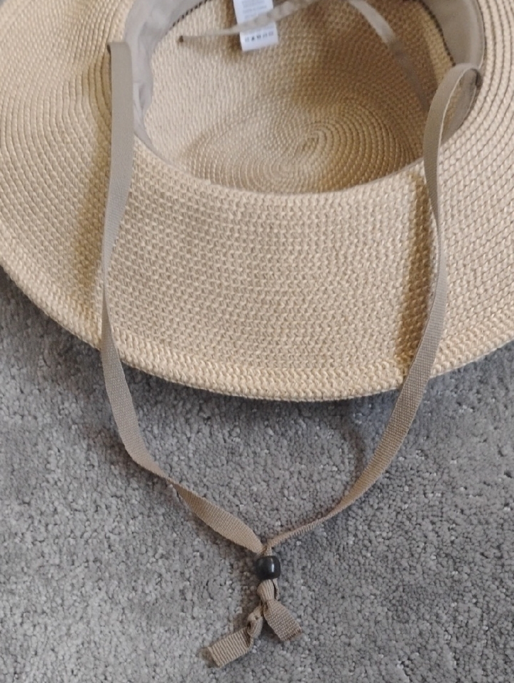 Solar Escape Straw Sun Hat - Beige One Size Fits All - Picture 5 of 7